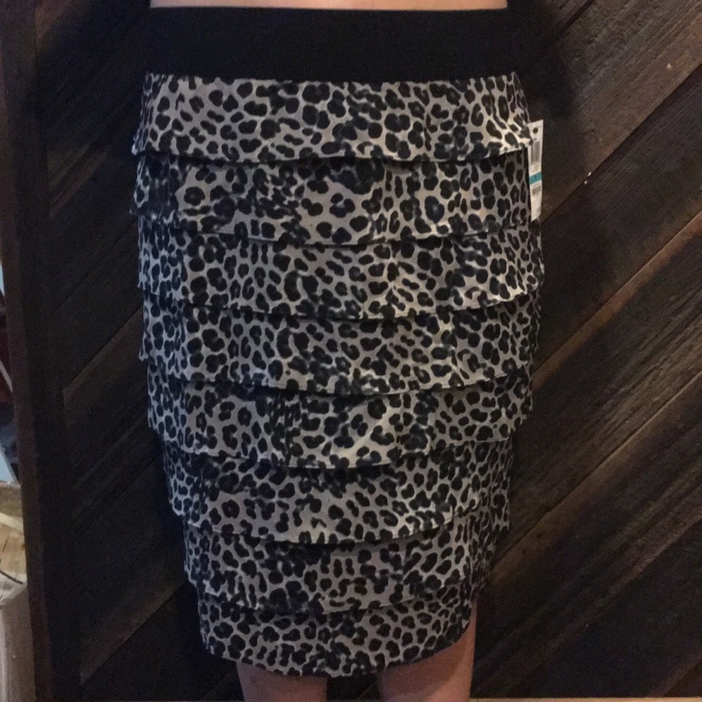 A cheetah print skirt